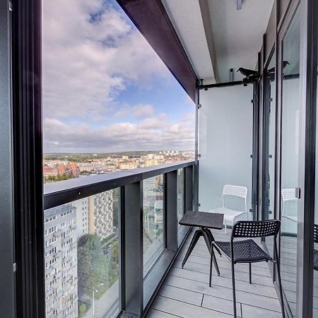Aleda Tower, 14 Floor, Balkon Apartment Szczecin Exterior photo