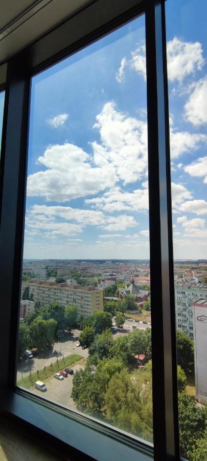 Aleda Tower, 14 Floor, Balkon Apartment Szczecin Exterior photo