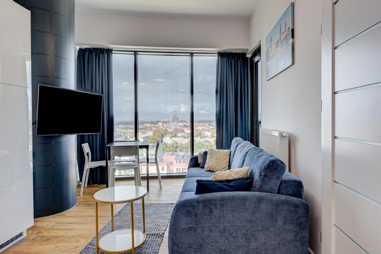 Aleda Tower, 14 Floor, Balkon Apartment Szczecin Exterior photo